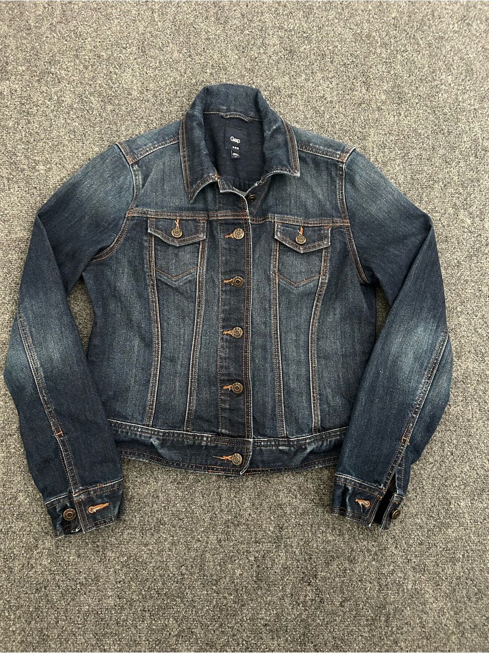 GAP Women’s Dark Blue Denim Jacket Size M